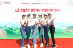 Là những người có sức ảnh hưởng đối với cộng đồng, sự tham gia của các hoa hậu và á hậu góp phần lan toả tinh thần và trách nhiệm trong việc bảo vệ môi trường. (Ảnh: Lâm Phan/Vietnam+)