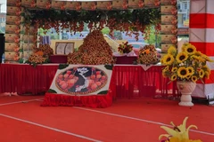 Sáng 26/5 tại vùng vải thiều sớm thuộc huyện Tân Yên, tỉnh Bắc Giang, Bộ Nông nghiệp và Phát triển Nông thôn, Bộ Công Thương và tỉnh Bắc Giang tổ chức lễ xuất hành chuyến vải thiều sớm đi thị trường khó tính Nhật Bản (Ảnh: Nguồn Vietnam+)