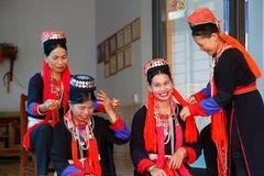 Trang phục truyền thống của người phụ nữ Dao (Tuyên Quang). (Ảnh minh họa: Nam Sương/TTXVN)