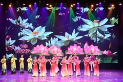 Chương trình nghệ thuật tại lễ kỷ niệm. (Ảnh: PV/Vietnam+)