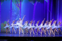 Vở ballet Hồ thiên nga của Nhà hát Nhạc Vũ Kịch Việt Nam. (Ảnh: TTXVN)