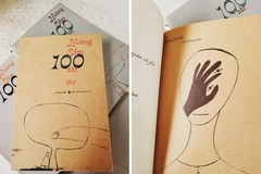 Cuốn sách 'Hoàng Cầm 100 bài thơ' do Công ty Liên Việt và Nhà xuất bản Dân Trí liên kết xuất bản. (Ảnh: PV/Vietnam+)