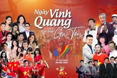 Sản phẩm âm nhạc có sự tham gia của hơn 50 nghệ sỹ hai miền. (Ảnh: NS Kiên Ninh)