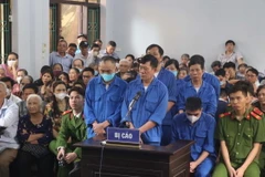 Quang cảnh phiên tòa. (Ảnh: Đinh Văn Nhiều/TTXVN)