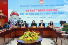 Quang cảnh lễ phát động. (Ảnh: TTXVN phát)
