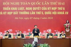 Chủ tịch Quốc hội chủ trì Hội nghị triển khai luật, nghị quyết của Quốc hội