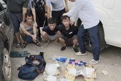 Các đối tượng bị bắt giữ (Ảnh: Công an Hà Nội cung cấp)