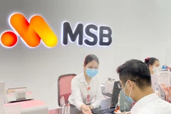 Giao dịch tại MSB. (Ảnh: CTV/Vietnam+)