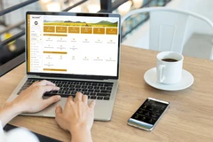 Phiên bản mới Internet Banking & Mobile Banking của BAC A BANK được nâng cấp với giao diện hiện đại. (Ảnh: Vietnam+)