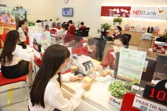 Giao dịch tại HDBank. (Ảnh: Vietnam+)