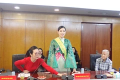 Đại sứ Thiện chí “Vì Môi trường xanh Quốc gia năm 2023” - Hoa hậu Việt Nam 2020 Đỗ Thị Hà. (Ảnh: Hùng Võ/Vietnam+)