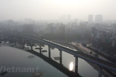 Hình ảnh sương mùa tại khu vực hồ Hoàng Cầu. (Ảnh: PV/Vietnam+)