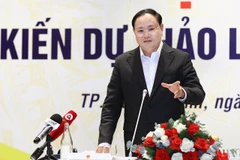 Thứ trưởng Bộ Tài nguyên và Môi trường Lê Minh Ngân. (Nguồn ảnh: Khương Trung)