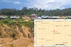 Trận động đất có độ lớn 3,7 xảy ra tại huyện Kon Plông, tỉnh Kon Tum vào sáng 5/7. (Ảnh: PV/Vietnam+)