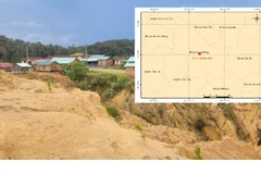 Trận động đất thứ 4 liên tiếp xảy ra trong ngày 19/7 tại huyện Kon Plông, tỉnh Kon Tum. (Ảnh: Hùng Võ/Vietnam+)