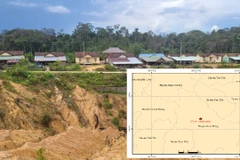 Động đất thường xuất hiện tại khu vực xã Đắk Tăng, huyện Kon Plông, tỉnh Kon Tum. (Ảnh: Hùng Võ/Vietnam+)