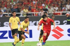 Công Phượng sẽ giúp Việt Nam giành ưu thế sau trận chung kết lượt đi với Malaysia. (Ảnh: Trọng Đạt/TTXVN)