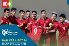 K+ đã đạt được thoả thuận trong việc cấp quyền sản xuất và bình luận trực tiếp các trận đấu tại giải AFF Suzuki Cup 2018 kể từ vòng bán kết. (Ảnh: K+ cung cấp)