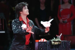 Một tiết mục tham gia Liên hoan Ảo thuật toàn quốc lần thứ hai. (Ảnh: TTXVN)