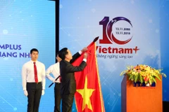 Ngày 13/11, Báo Điện tử VietnamPlus (Thông tấn xã Việt Nam) đã long trọng tổ chức lễ kỷ niệm 10 năm thành lập và đón nhận Huân chương Lao động hạng Nhì. (Ảnh: PV/Vietnam+)