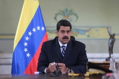 Tổng thống Venezuela Nicolas Maduro trong cuộc họp ở Caracas ngày 26/10 vừa qua. (Ảnh: EPA/TTXVN)