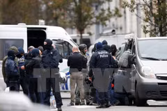 Cảnh sát Bỉ tiến hành chiến dịch truy quét khủng bố tại Molenbeek thuộc Brussels. (Nguồn: THX/TTXVN)