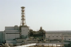 Nhà máy Hạt nhân Chernobyl nhìn từ khu vực 4. (Nguồn: Sputnik)