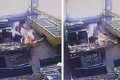 Cô gái bị biến thành đuốc sống tại một nhà hàng ở Trung Quốc