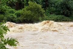 [Photo] Mưa lớn gây ngập úng nhiều điểm ở thành phố Hà Giang