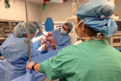 Cặp song sinh "nắm tay nhau" khi chào đời trong Ngày của Mẹ