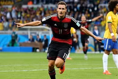 Miroslav Klose trở thành chân sút vĩ đại nhất lịch sử World Cup