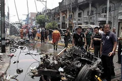 Hiện trường một vụ đánh bom ở Yala, Thái Lan. (Nguồn: AP)