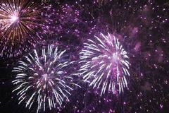 Sẽ bắn pháo hoa ở Festival Huế. (Ảnh: Minh Đức/TTXVN)