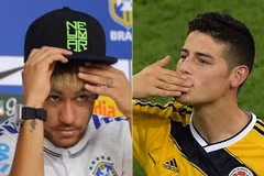 Neymar đánh giá cao tài năng đối thủ James Rodriguez