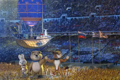 Chùm ảnh lễ bế mạc đậm màu sắc của Olympic Sochi