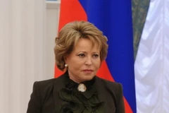 Chủ tịch Hội đồng Liên bang (Thượng viện) Nga Valentina Matvienko. (Nguồn: AFP/TTXVN)