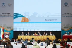 Toàn cảnh một phiên họp của IPU-132 tại Việt Nam. (Ảnh: Nguyễn Dân/TTXVN)