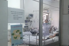 Bệnh nhân nhiễm cúm A/H1N1 nguy kịch đang được cách ly điều trị tại Bệnh viện Chợ Rẫy. (Ảnh: Đinh Hằng/TTXVN)