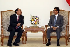 Phó Thủ tướng Vũ Đức Đam tiếp ông Zhao Houlin, Tổng Thư ký ITU. (Nguồn: baochinhphu.vn)