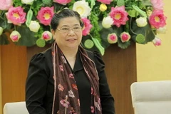 Phó Chủ tịch Thường trực Quốc hội Tòng Thị Phóng phát biểu. (Ảnh: Văn Điệp/TTXVN)