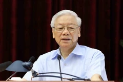 Tổng Bí thư Nguyễn Phú Trọng phát biểu chỉ đạo hội nghị. (Ảnh: Phương Hoa/TTXVN)