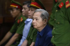 Bị cáo Nguyễn Hữu Tín, nguyên Phó Chủ tịch UBND Thành phố Hồ Chí Minh. (Ảnh: Thành Chung/TTXVN)