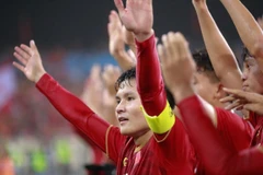Quang Hải là đội trưởng U22 Việt Nam dự SEA Games 30. (Ảnh: Trọng Đạt/TTXVN)