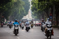 Hà Nội có mưa vài nơi. (Ảnh minh họa: Trọng Đạt/TTXVN)