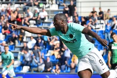 Lukaku lập cú đúp giúp Inter giành chiến thắng. (Nguồn: oasport.it)