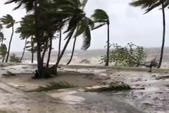 Bão nhiệt đới Sarai gây mưa to gió mạnh ở Fiji. (Nguồn: Reuters)
