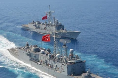 Tàu chiến của Thổ Nhĩ Kỳ. (Nguồn: qha.com.tr)