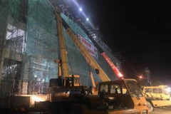 Hiện trường vụ tai nạn. (Ảnh: Mạnh Tú/TTXVN)