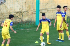 Tuyển Việt Nam chốt danh sách đấu UAE. (Ảnh: Nguyên An/Vietnam+)