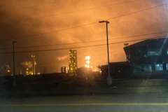 Nổ tại nhà máy hóa chất ở bang Texas. (Nguồn: nbcnews)